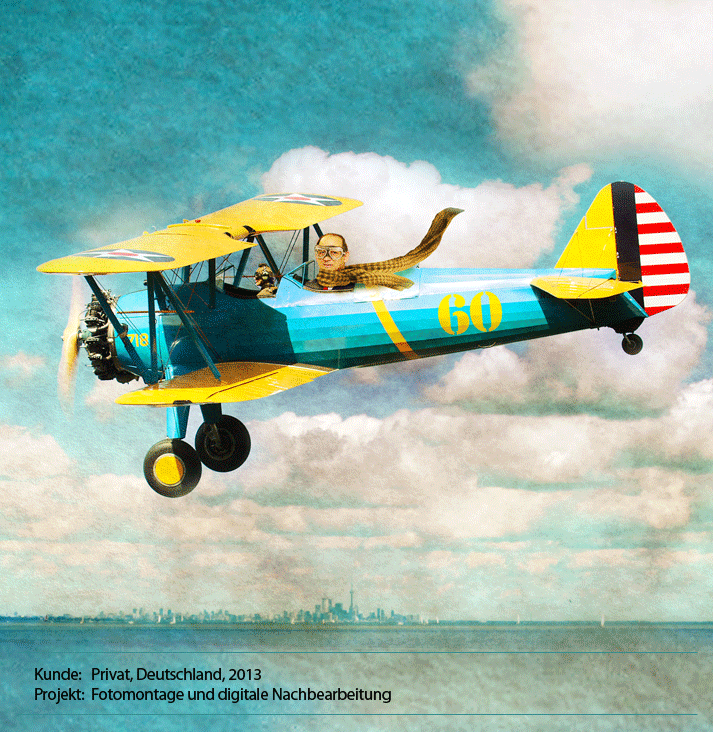 Illustration Flugzeug Boeing Stearman